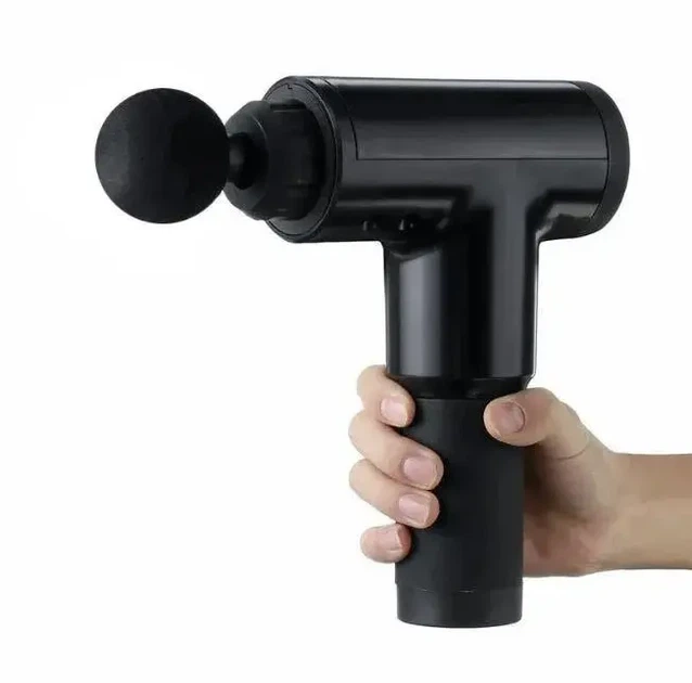 Портативный ручной массажер Fascial Gun KH-320 черный мышечный массажер 1200-3300 р/мин до 6 ч - Фото 2 Портативный ручной массажер Fascial Gun KH-320 черный мышечный массажер 1200-3300 р/мин до 6 ч - изображение 2