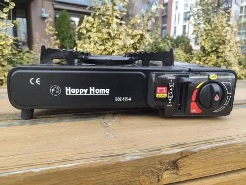 Туристичний газовий пальник плитка з п'єзопідпалом + кейс Happy Home BDZ-155A - зображення 3