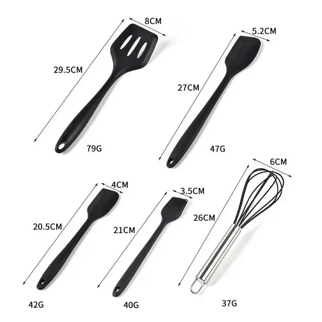 Кухонный силиконовый набор Kitchen Sets 5в1 - изображение 2
