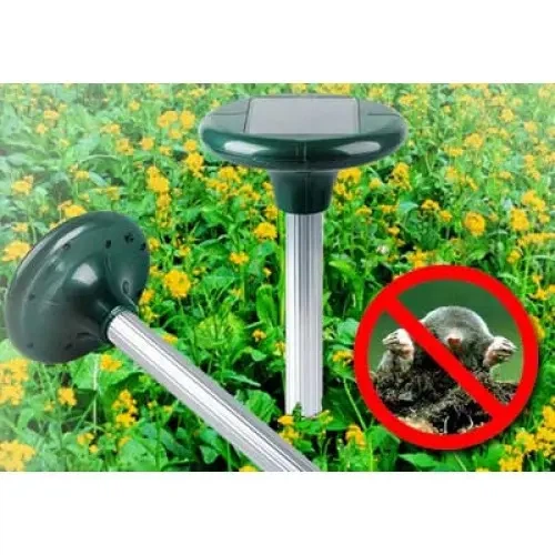 Отпугиватель кротов грызунов и змей ультразвуковой Garden Solar на солнечной батарее 400–1000 Гц защита участка до 650 кв м (416811) - изображение 7