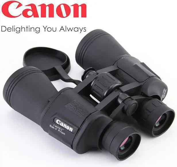 Мощный водонепроницаемый бинокль Canon 20x50 с защитным клапаном линз - Фото 2 Мощный водонепроницаемый бинокль Canon 20x50 с защитным клапаном линз - изображение 2