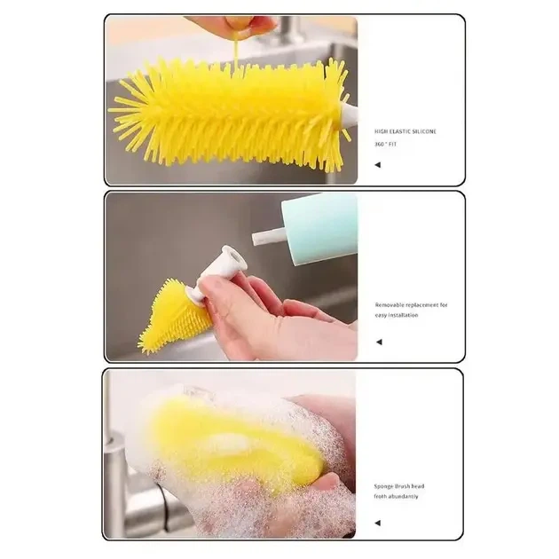 Електрична щітка для миття посуду BRUSH AND412 зарядка через USB IPX7 - зображення 3