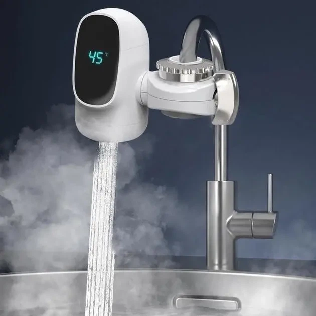 Проточный водонагреватель насадка на кран Water Heater ZSW-D03 с LCD дисплеем 3 кВт температура от 30 до 60 градусов - изображение 3