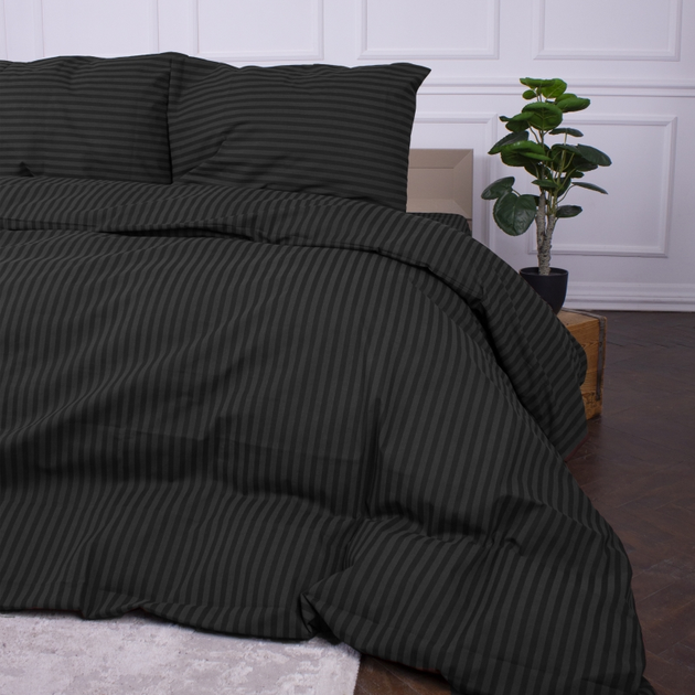 Підковдра MirSon King Size 220х240 см Ranforce Elite 17-0611 Stripe Black від Rozetka на платформі USKIDKA Акція на Підковдра MirSon King Size 220х240 см Ranforce Elite 17-0611 Stripe Black від Rozetka