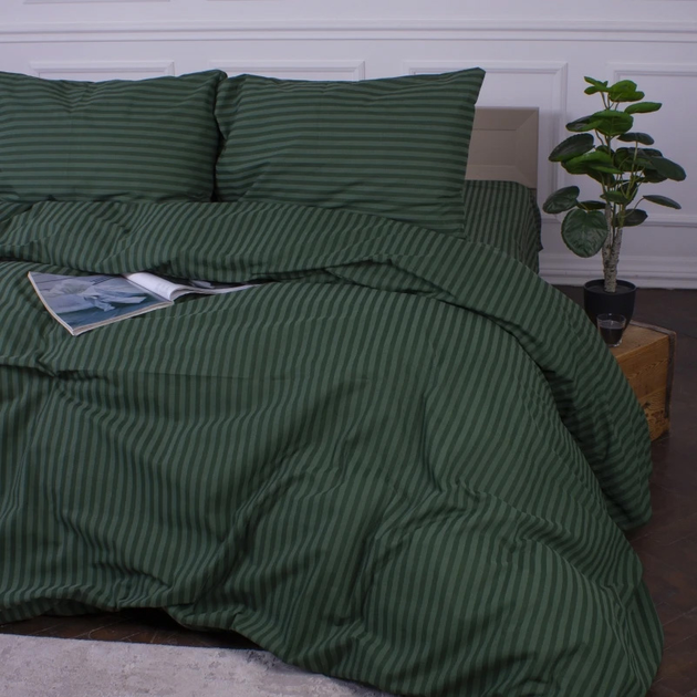 Підковдра MirSon King Size 220х240 см Ranforce Elite 17-0612 Stripe Emerald від Rozetka на платформі USKIDKA Акція на Підковдра MirSon King Size 220х240 см Ranforce Elite 17-0612 Stripe Emerald від Rozetka