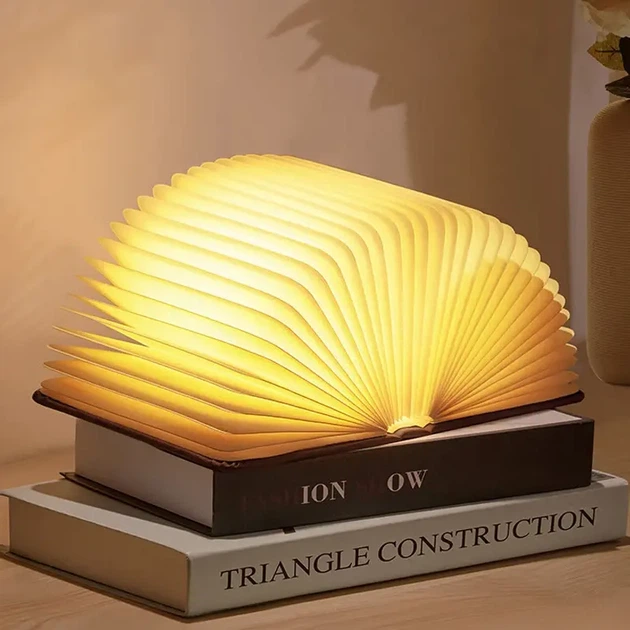 Светильник-книга, ночник книжка VHG Foldable Book Lamp Brown - изображение 2