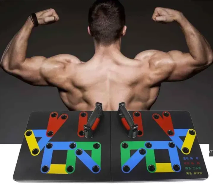Дошка для віджимань Foldable Push Up Board 14 в 1 упор для віджимань підставки для віджимань - Фото 2 Дошка для віджимань Foldable Push Up Board 14 в 1 упор для віджимань підставки для віджимань - зображення 2
