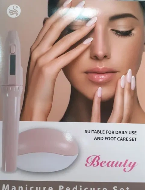 Фрезер для маникюра, набор для маникюра и педикюра Beauty 2 батарейки типа АА - изображение 3
