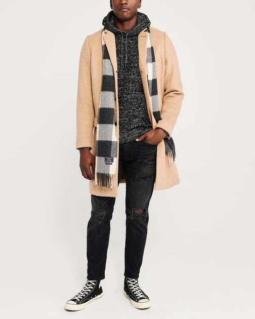 Мужское худи - худи Abercrombie & Fitch AF7328M S Черный - изображение 6
