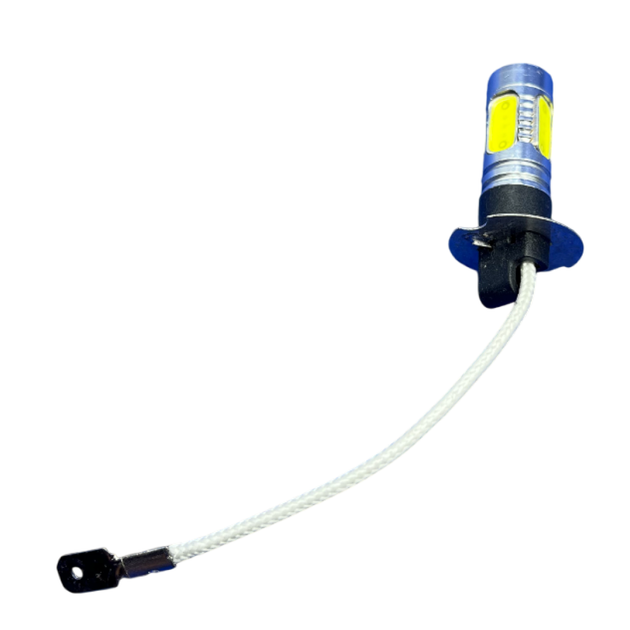 Автомобильные светодиодные LED/ЛЕД лампы в фару H3 12V COB ЛИНЗА - изображение 2