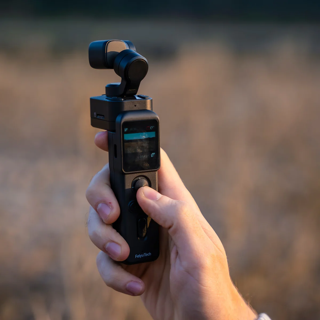 Экшн-камера FeiyuTech Pocket 3 Kit / 12МП / 4K / 60fps / 130° / Wi-Fi / Черный Б/В - изображение 7