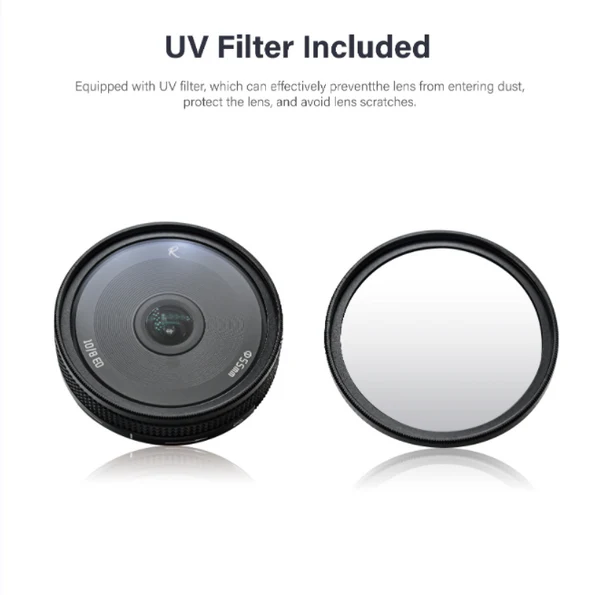Объектив Astrhori 10мм F8 II APS-C Fisheye Lens for E/FX/M43/Z/L Черный Б/В - изображение 4