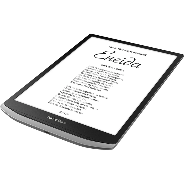 Электронная книга 10.3" PocketBook InkPad X Pro / 32 ГБ / Android 8.1 / Wi-Fi / Bluetooth / Сенсорный E-Ink экран (1404 × 1872) / Настраиваемая яркость / До 1 месяца работы от батареи / Серая Б/В - Фото 2 Электронная книга 10.3" PocketBook InkPad X Pro / 32 ГБ / Android 8.1 / Wi-Fi / Bluetooth / Сенсорный E-Ink экран (1404 × 1872) / Настраиваемая яркость / До 1 месяца работы от батареи / Серая Б/В - изображение 2