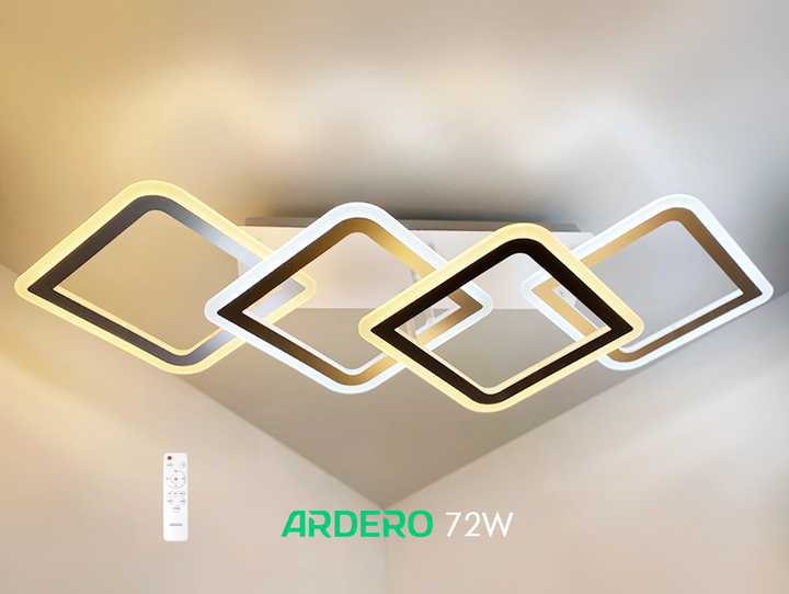 Люстра MADEIRA 72Вт AL6144 ARD біла Ardero 3000К-6500К 5760Lm LED стельова cвітлодіодна з пультом ДУ 900х260х150мм ромби - зображення 8