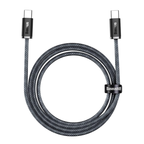 Кабель Baseus Dynamic Type-C to Type-C 100W 2M Серый (CALD000316) - Фото 1 Кабель Baseus Dynamic Type-C to Type-C 100W 2M Серый (CALD000316) - изображение 1