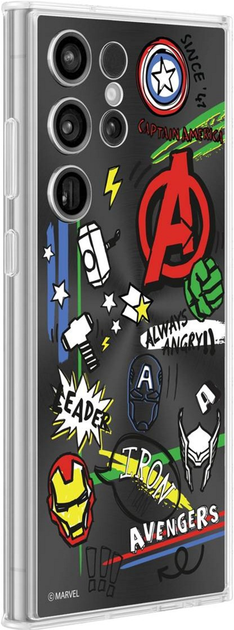 Etui Samsung Marvel Back Plate do Samsung Galaxy S23 Ultra Black (GP-TOS918HICBW) - obraz 3