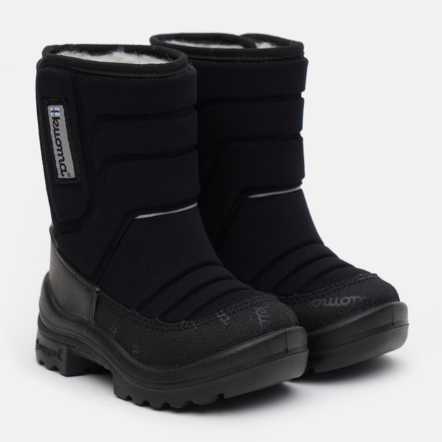 Дитячі зимові чоботи-дутики для хлопчика Kuoma Tarravarsi wool 1311-03 24 15.4 см Чорні (6410901417243) - зображення 2