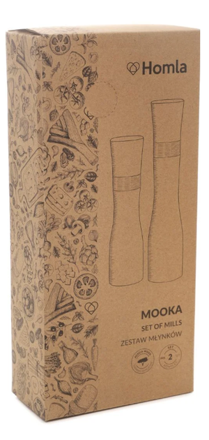 Zestaw młynków do soli i pieprzu Homla Basic Mooka 2 szt (5904183849461) - obraz 7