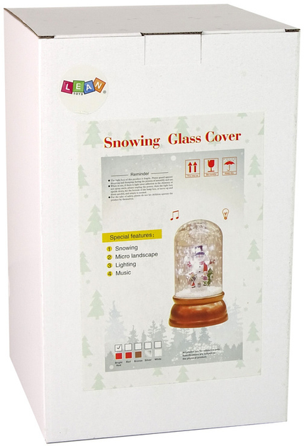 Снігова куля Lean Toys Святий Миколай червоний 18x32 см (12643) (5905214976767) - зображення 4