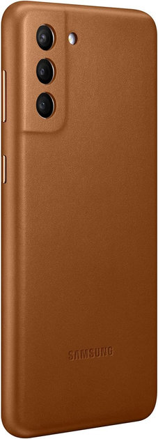Панель Samsung Leather Cover для Galaxy S21 Plus Brown (EF-VG996LAEGWW) - зображення 3