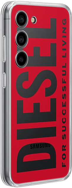 Etui Samsung Diesel Back Plate do Samsung Galaxy S23 Red-Black (GP-TOS911TLDRW) - obraz 2