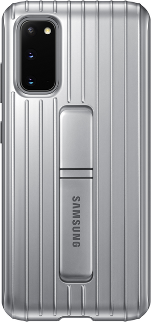 Панель Samsung Protective Standing Cover для Galaxy S20 Silver (EF-RG980CSEGEU) - зображення 1