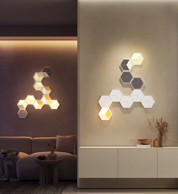 Настінний світильник Govee H106A Glide Hexagon Light Panels Ultra expansion pack, 1шт, RGBIC, WI-FI/Bluetooth Фіолетовий (6974316999287) - зображення 4