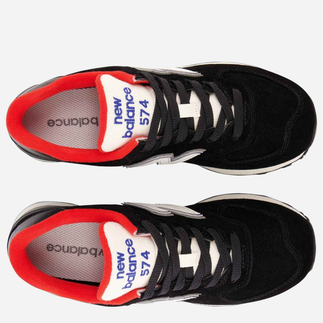 Жіночі кросівки New Balance 574 WL574WG2 41 (9.5US) 26.5 см Чорні з червоним і білим (196307182874) - зображення 6