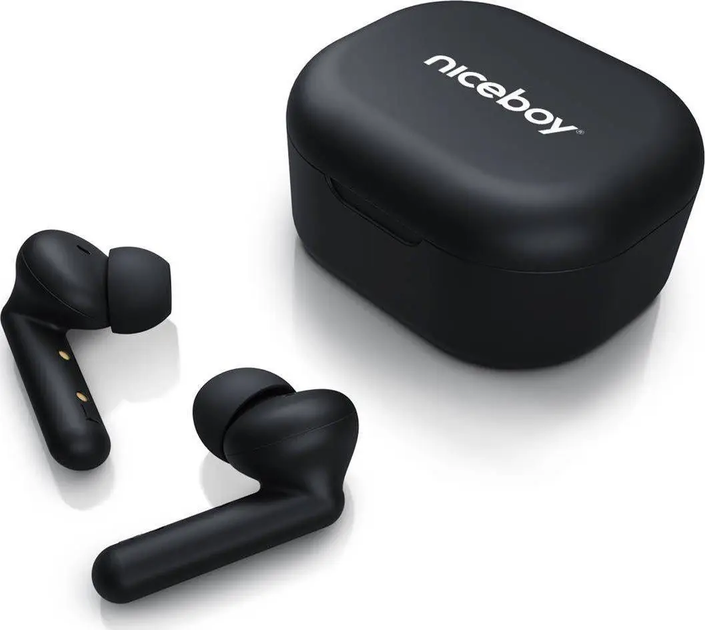 Słuchawki bezprzewodowe Niceboy HIVE Pins Black (hive-pins) - obraz 3