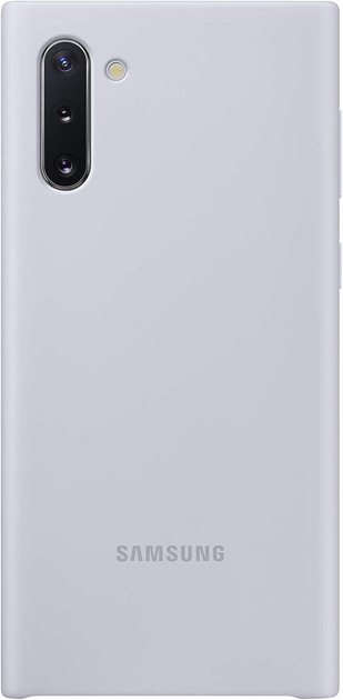 Etui plecki Samsung Silicone Cover do Galaxy Note 10 Silver (EF-PN970TSEGWW) - obraz 1