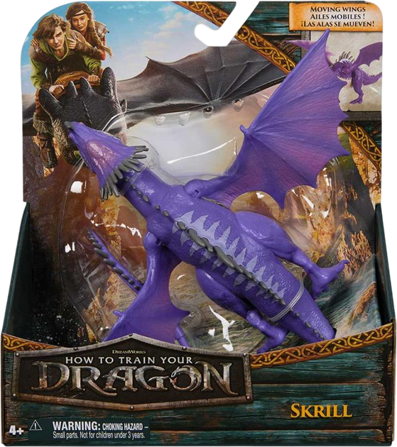 Игровая фигурка дракона Dragons Как приручить дракона Скрилла с механической функцией (SM66661/5893) - изображение 6
