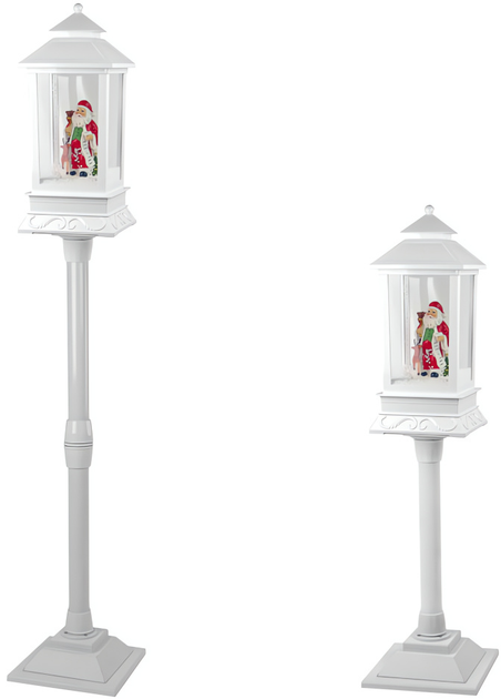Lampion Lean Toys ze Świętym Mikołajem biały (5905214976750) - obraz 3