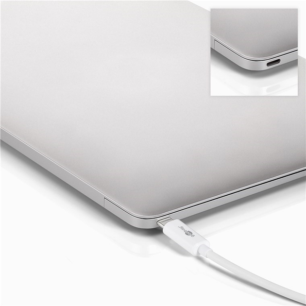 Adapter Goobay USB-C do USB-C/USB-A/HDMI/RJ-45 Multiport White (4040849517723) - obraz 4