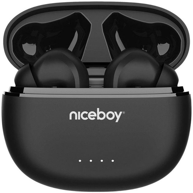 Słuchawki bezprzewodowe Niceboy HIVE Pins 3 ANC Black (hive-pins-anc-3-b) - obraz 3