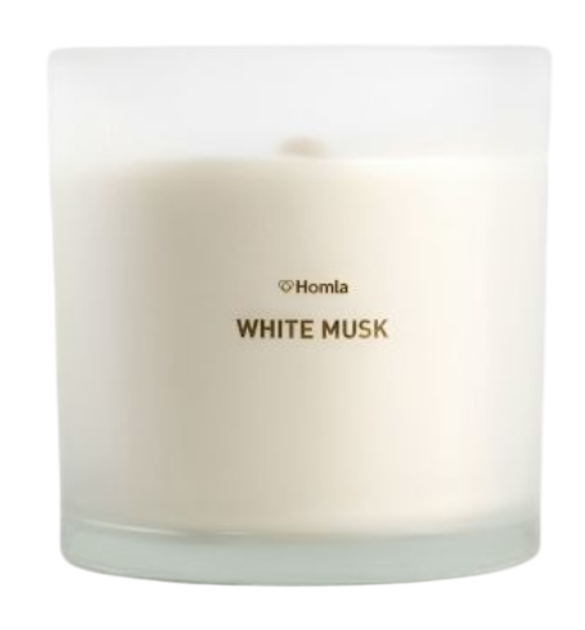 Ароматична свічка Homla Glow White Musk 870 г (5906496740152) - зображення 1