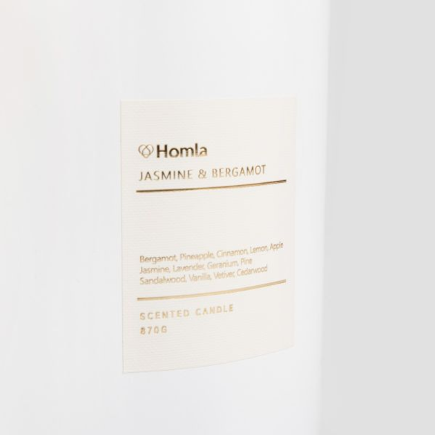 Świeca zapachowa Homla Veluma Jasmine&Bergamot 870 g (5906496740190) - obraz 4