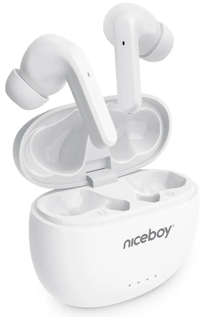 Słuchawki bezprzewodowe Niceboy HIVE Pins 3 ANC White (hive-pins-anc-3-w) - obraz 3