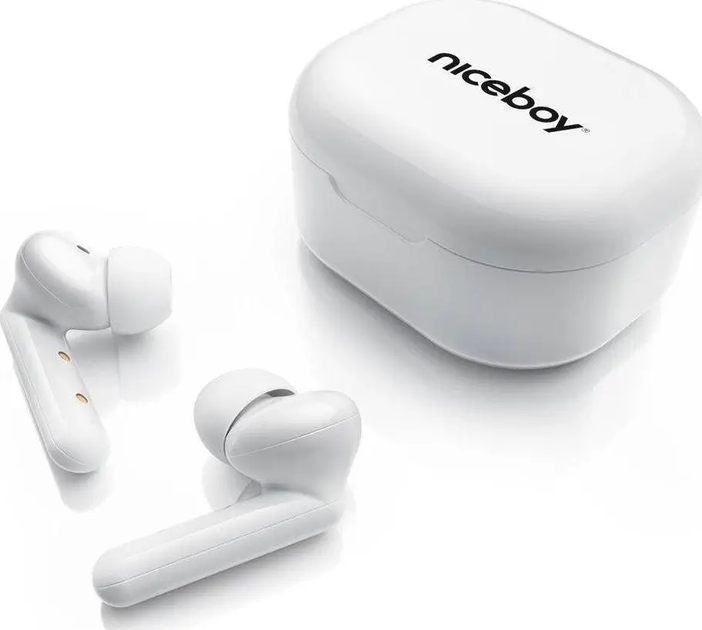 Słuchawki bezprzewodowe Niceboy HIVE Pins White (hive-pins-white) - obraz 4