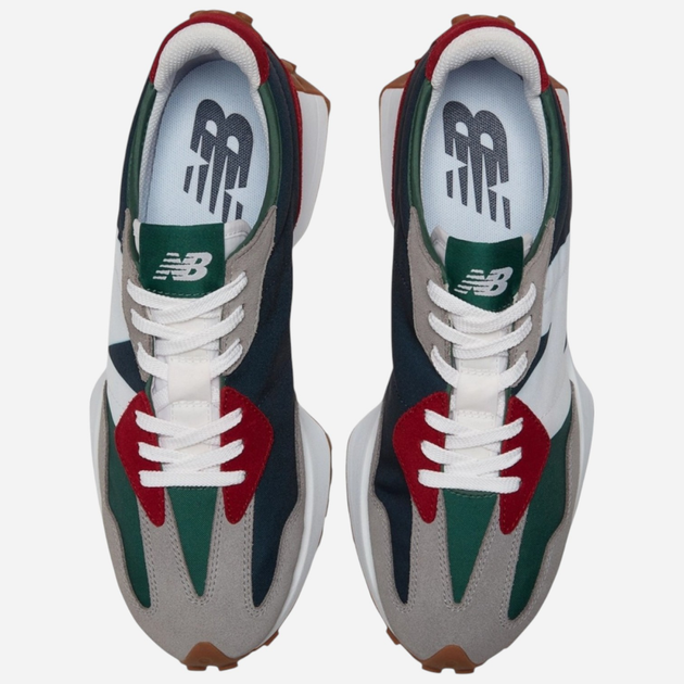 Чоловічі кросівки New Balance 327 MS327PWA 47.5 (13US) 31 см Сірі/Темно-сині/Червоні/Зелені (195907812549) - зображення 5