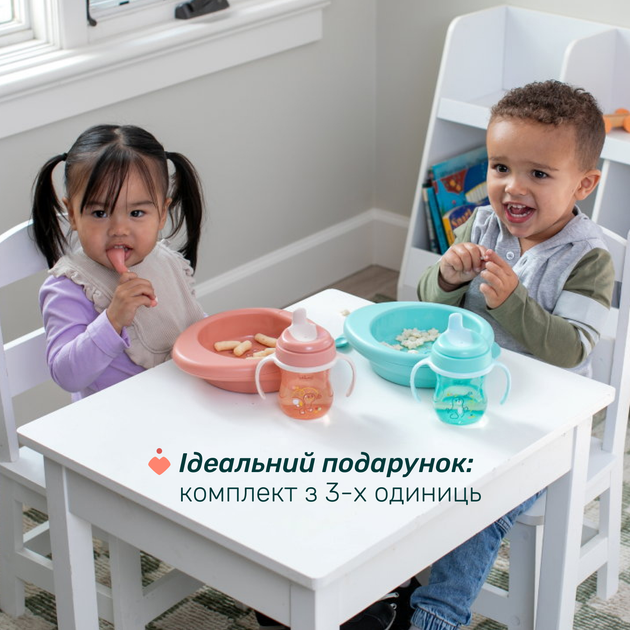 Набір посуду Chicco Set Prima Pappa 6м+ Блакитний (16200.25) - Фото 5 Набір посуду Chicco Set Prima Pappa 6м+ Блакитний (16200.25) - зображення 5