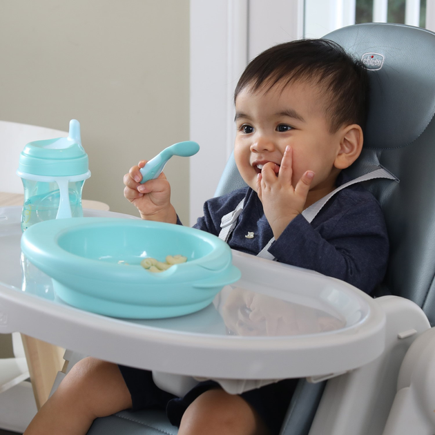 Набір посуду Chicco Set Prima Pappa 6м+ Блакитний (16200.25) - Фото 7 Набір посуду Chicco Set Prima Pappa 6м+ Блакитний (16200.25) - зображення 7