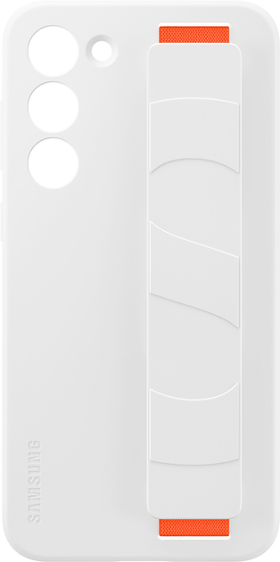 Etui plecki Samsung Silicone Grip Case do Galaxy S23 Plus White (8806094768862) - obraz 1