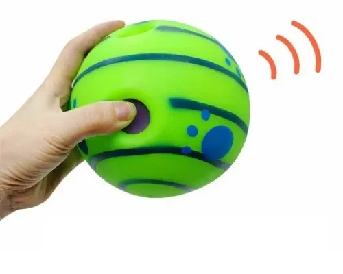 Мяч для игры с собакой Wobble Wag Giggle зеленый 15 см 600 гр - Фото 5 Мяч для игры с собакой Wobble Wag Giggle зеленый 15 см 600 гр - изображение 5