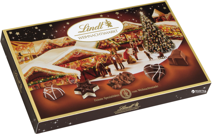 Конфеты шоколадные Lindt Weihnachtsmarkt Praline ассорти пралине 130 г ...