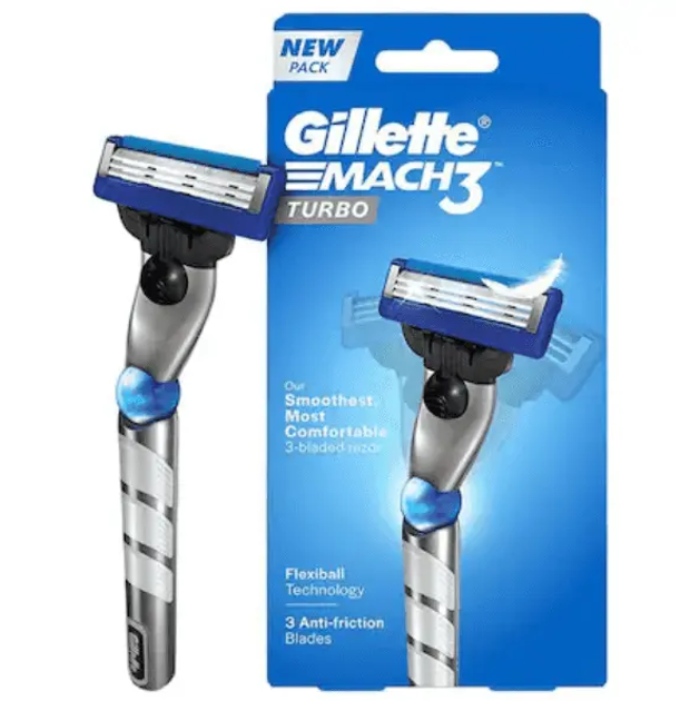 Бритва Gillette Mach 3 Turbo і 1 змінна касета (7702018514564) - зображення 1