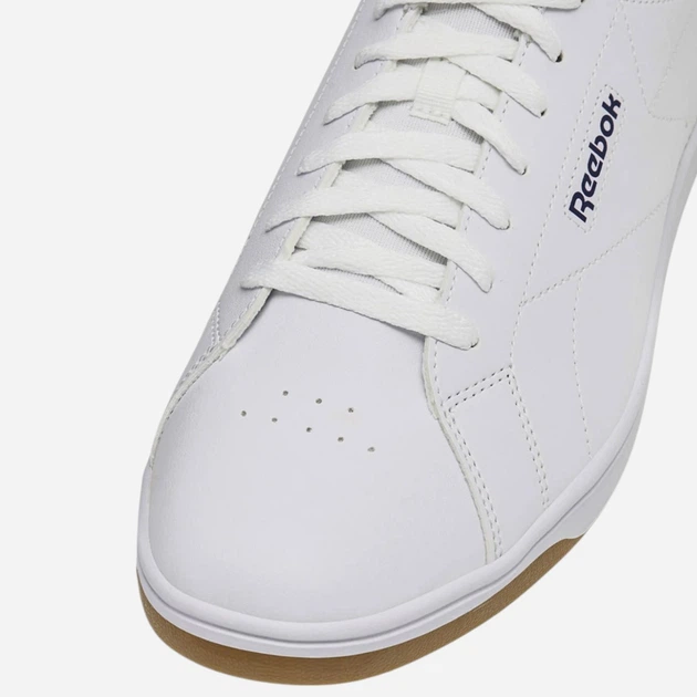 Sneakersy męskie z eko skóry Reebok Court Clean 100074368 44 (9.5UK) Białe z niebieskim (1200143033265) - obraz 6