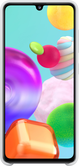 Панель Samsung Silicone Cover для Galaxy A41 White (EF-PA415TWEGEU) - зображення 4