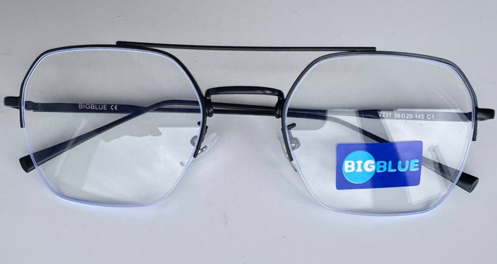 Компьютерные очки Антибликовые Big Blue Classic реальная защита для глаз от экрана монитора и смартфона черная с Паспорт - изображение 4