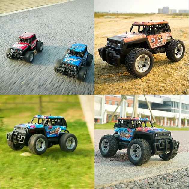 Радіокерована машинка джип JJRC Q181 Off-Road 1:20 - міні монстр-трак 20 км/год - Фото 8 Радіокерована машинка джип JJRC Q181 Off-Road 1:20 - міні монстр-трак 20 км/год - зображення 8