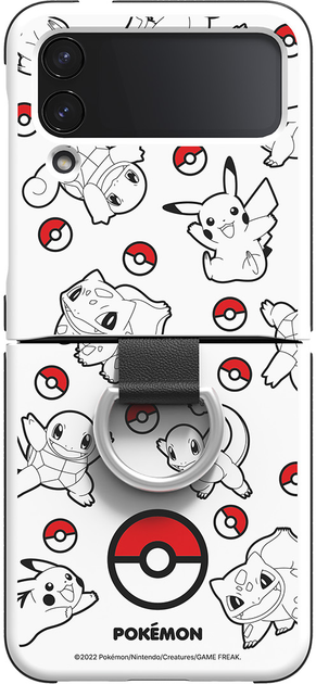 Etui plecki Samsung Pokémon Cover with Ring do Galaxy Flip 4 White (GP-FPF721HOPWW) - obraz 4